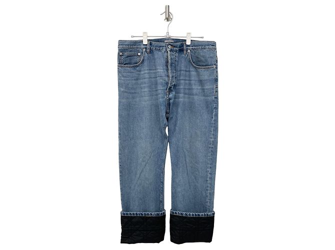 Dior Pantalones de denim canage de algodón azul
