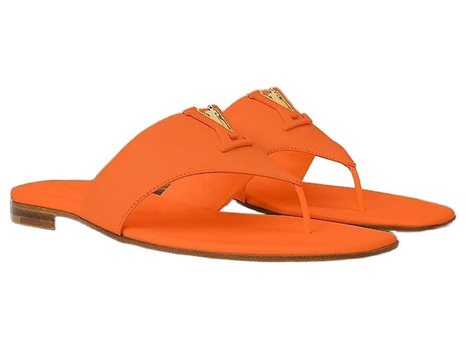 Louis Vuitton Mare Flat Thong Sandalen Orange