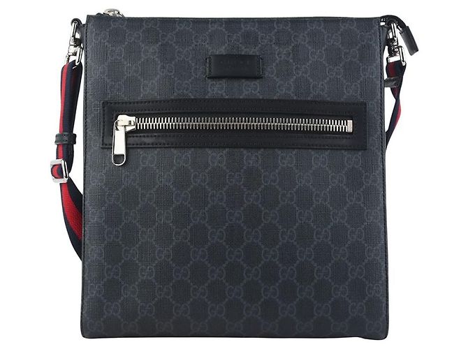 Gucci Borsa a tracolla Messenger GG Supreme Nera Nero
