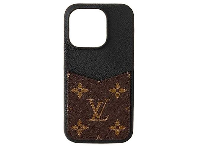 Louis Vuitton Pallas Bumper per iPhone Pro Black Nero