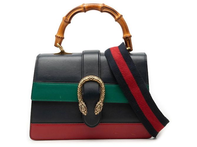 Gucci Bamboo Dionysus Handtasche Rot Grün Marineblau