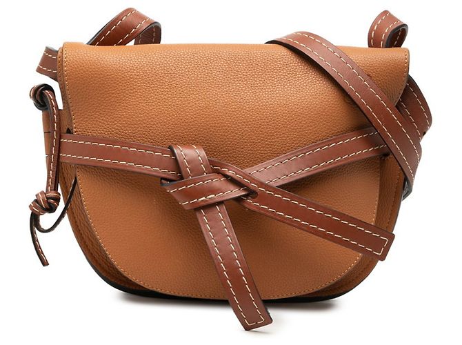 Bolsa Loewe Anagram Gate Bag Marrom