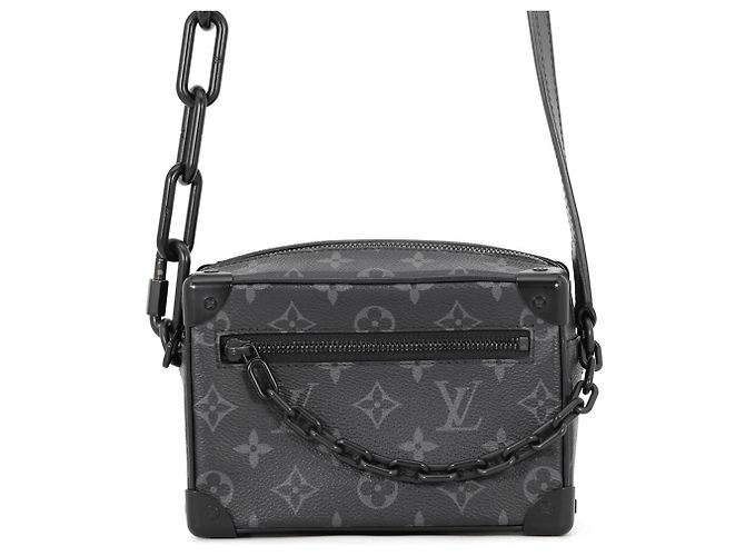 Borsa a tracolla Mini Soft Trunk Monogram Eclipse Louis Vuitton Nero