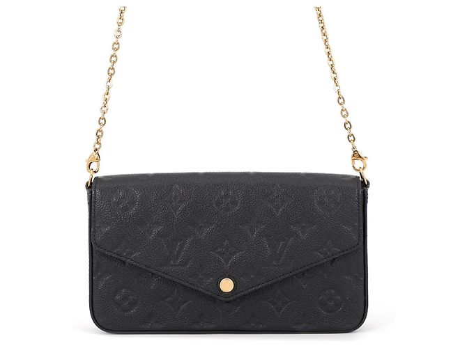 Portafoglio con catena Louis Vuitton Monogram Empreinte Nero