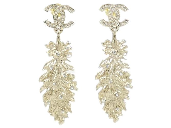 Boucles d'oreilles pendantes Chanel ABF701 Doré