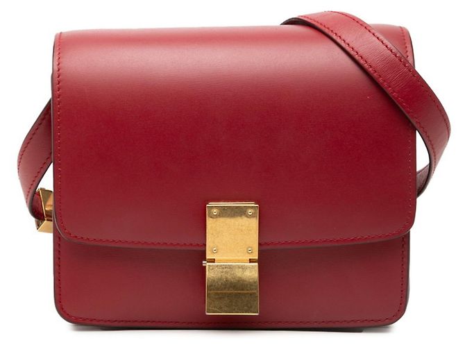 Céline Celine Classic Box Small Shoulder Bag Rosso