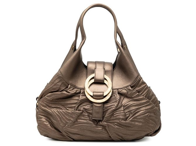 Bulgari Bolsa Bvlgari Chandra Marrom Dourado