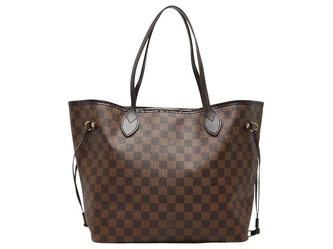 Bolsa de Ombro Louis Vuitton Damier Neverfull MM Marrom