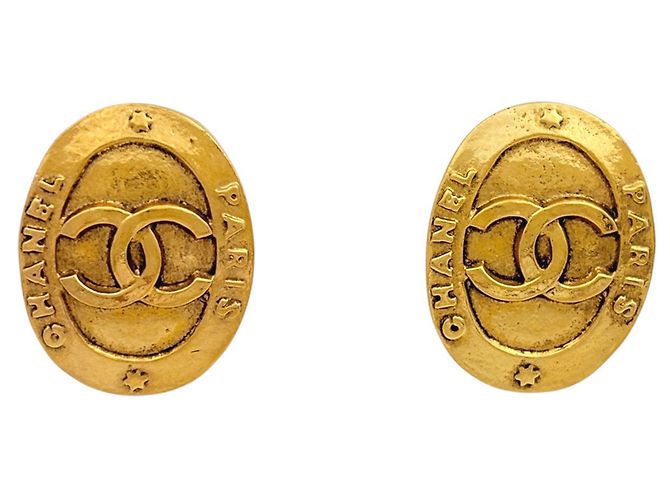 Orecchini a clip Chanel Gold D'oro