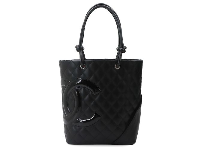Borsa tote media Chanel Cambon Line Nero