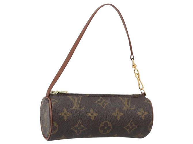 LOUIS VUITTON Monogram Papillon Pouch LV Auth 193418V Monogramm
