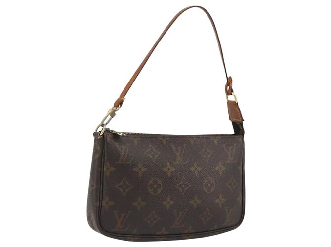 LOUIS VUITTON Monogram Pochette Accessoires Pouch M51980 LV Auth BA14577 Monogramma