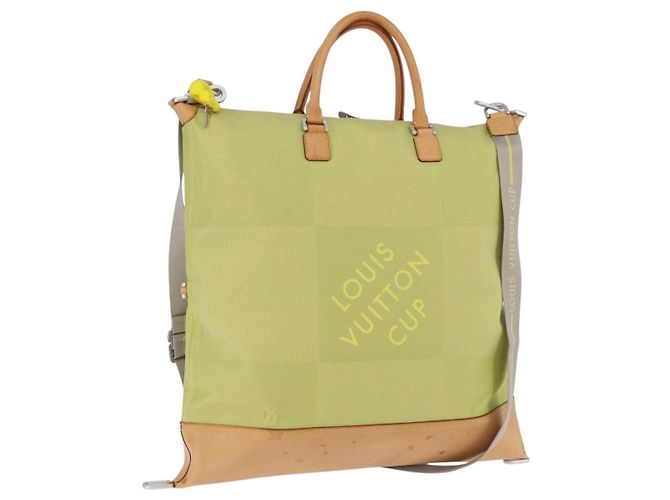 LOUIS VUITTON Damier Geant America Cube Bag Canvas Yellow M80633 Auth BA13761A Amarelo