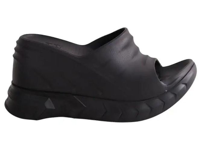Givenchy Black Rubber Sandals