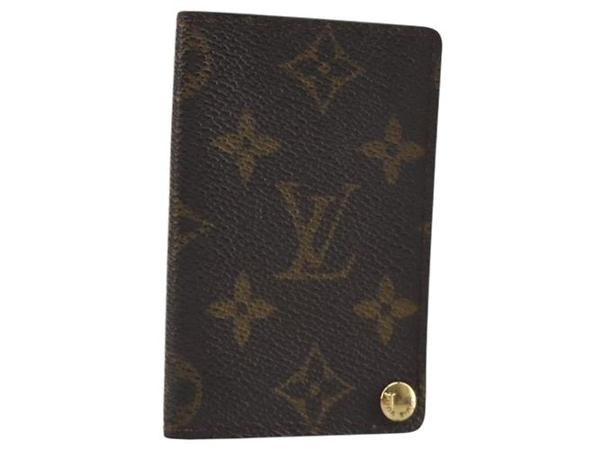 LOUIS VUITTON Monogram Porto Cartes Crdit Pression Card Case M60937 Auth 192559