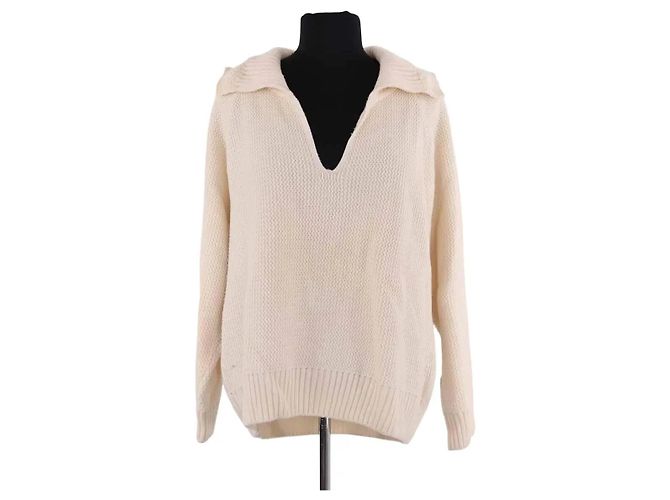 Autre Marque Molli Wollpullover Ecru M Roh 
