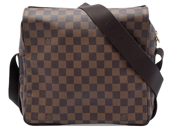 Borsa a tracolla Louis Vuitton Damier Ebene Naviglio marrone