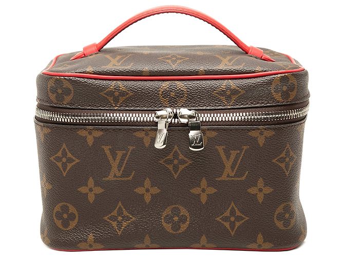 Necessaire Louis Vuitton Monogram Macassar Nice Mini castanho Marrom