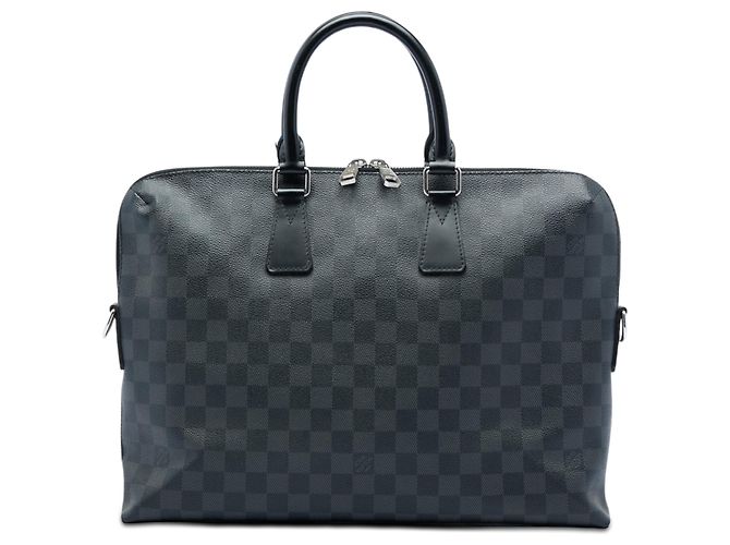 Borsa Business Louis Vuitton Damier Graphite Porte Documents Jour Nera Nero