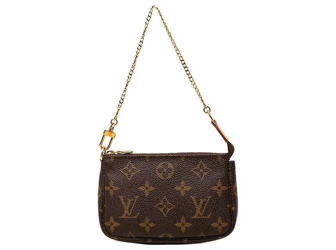 Borsa Louis Vuitton Monogram Mini Pochette Accessoires Marrone