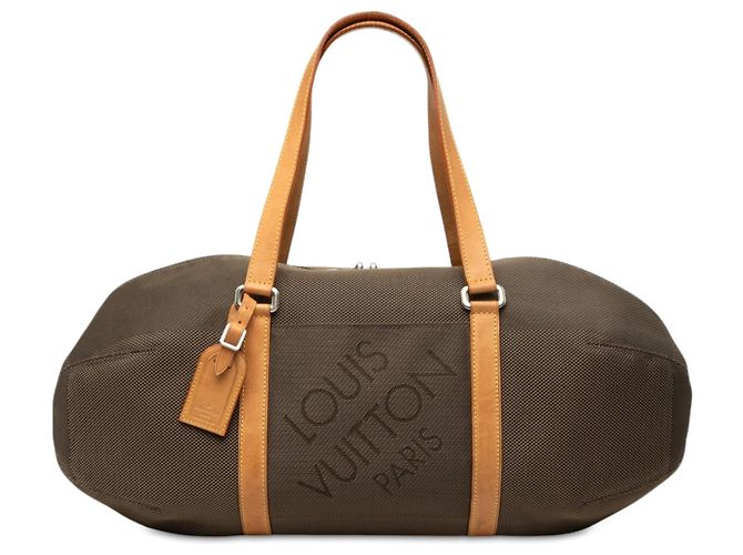 Borsa da viaggio Louis Vuitton Damier Geant Attaquant Marrone