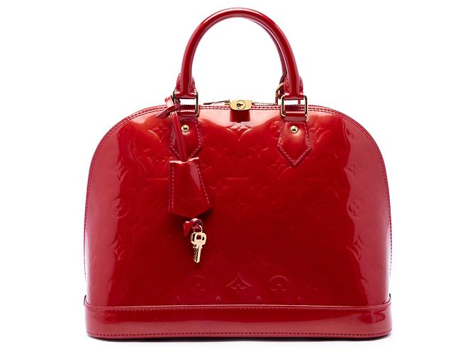Louis Vuitton Monogram Vernis Alma PM Handtasche rot