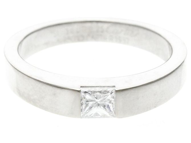 Cartier Tank Ring Diamant in Platin Silber
