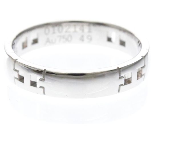 Ring Hermès Anel Hermes Ever Hercules em ouro branco 18K Prata