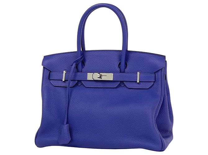 Hermès Bolsa Hermes Birkin 30 Azul
