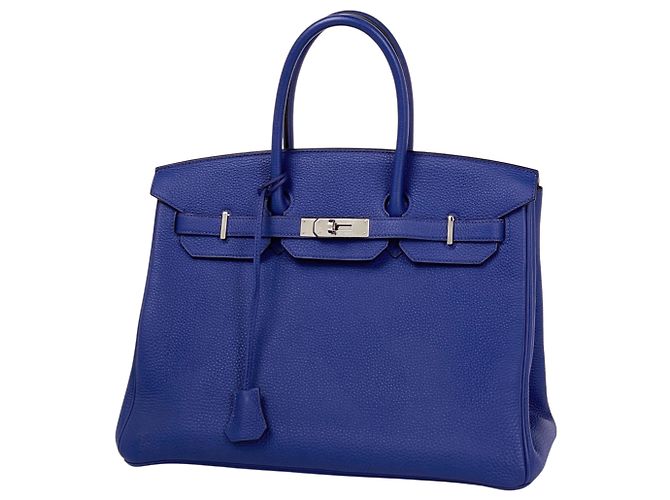 Hermès Bolsa Hermes Birkin 35 em Blue Electric Azul