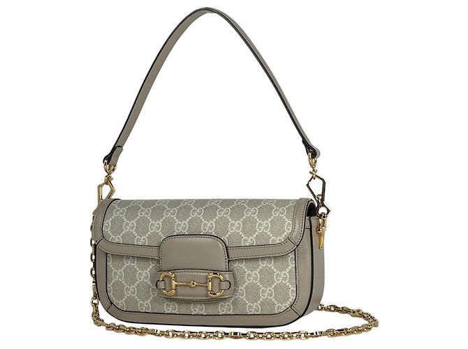 Bolsa Gucci Horsebit Bege