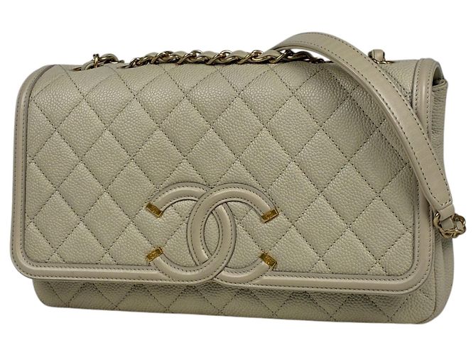 Borsa a tracolla Chanel Matelassé Light Beige