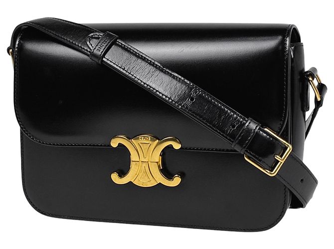 Céline Borsa a tracolla Celine Triomphe Vache Nero 