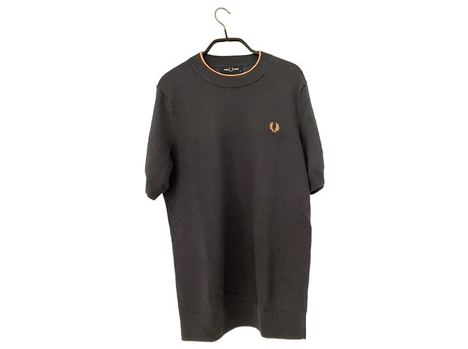 Fred Perry Herren Rundhals-Wollpullover - Dunkelgrau Anthrazitgrau
