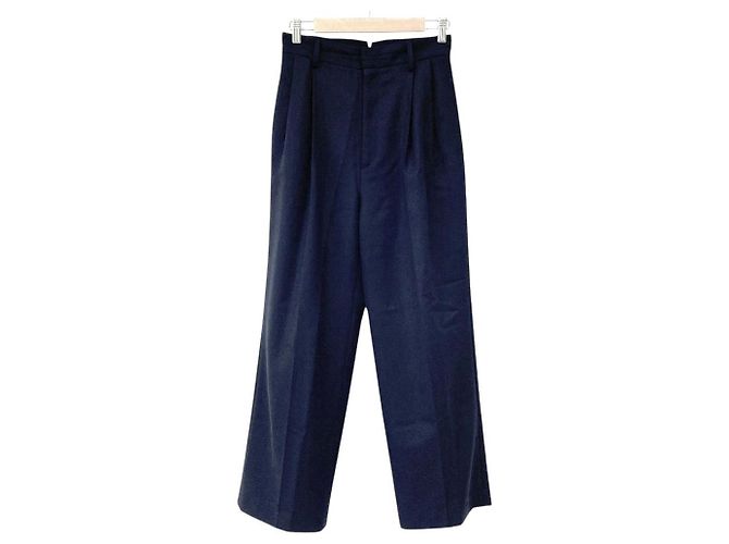 Autre Marque MUSE de Deuxieme Classe WOOL SERGE Hose Blau Marineblau