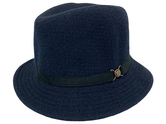Autre Marque CA4LA Wool Hat Blue Navy blue