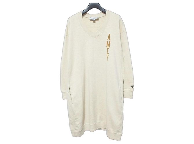 Autre Marque Vestido sudadera largo Americana Amarillo