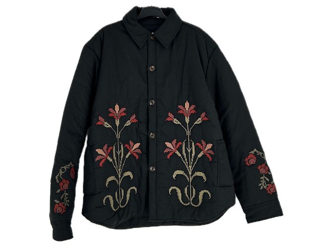 Autre Marque Giacca BAZISZT Verdant in cotone nero XL