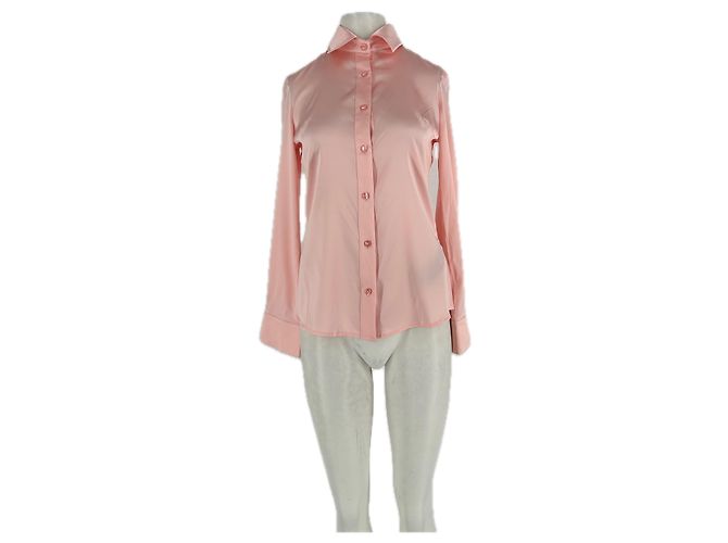 Autre Marque Camicia in raso rosa