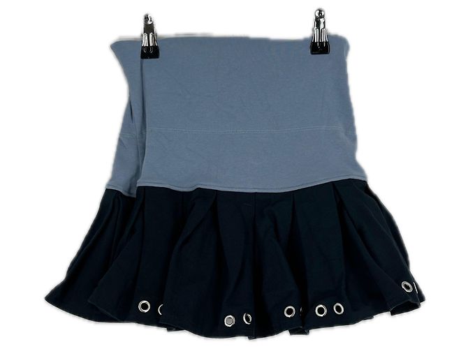Autre Marque Falda de algodón azul GLOWNY