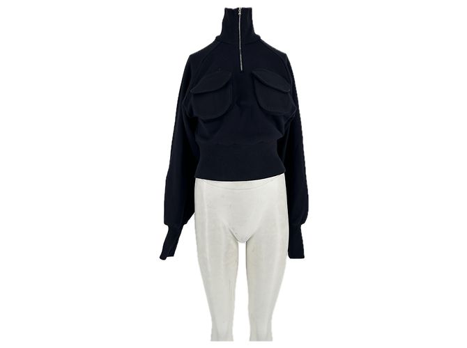 Autre Marque ORSEUND IRIS Schwarzer Baumwollpullover XS 
