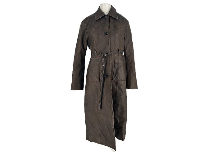 Autre Marque Cappotto maxi marrone KIJUN