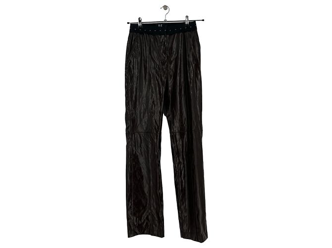 Tila March Pantalones de vinilo marrón Castaño