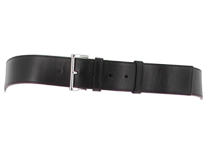 Prada Cinturón de cuero negro