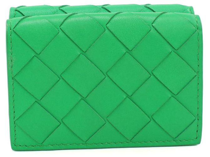 Cartera tri-fold Bottega Veneta Verde