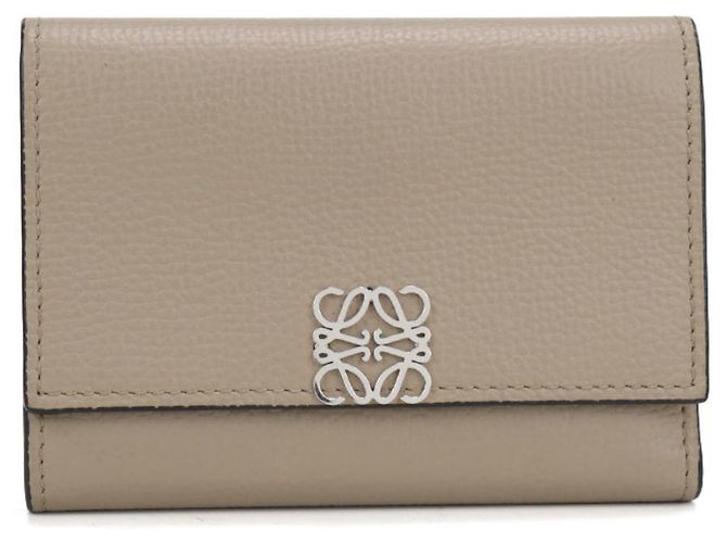 Cartera tri-fold Loewe en Beige