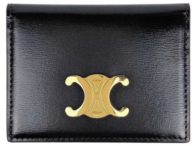 Céline Celine Visitenkartenetui aus schwarzem Leder