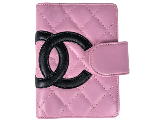Cambon Chanel Pink Leather Notebook Cover