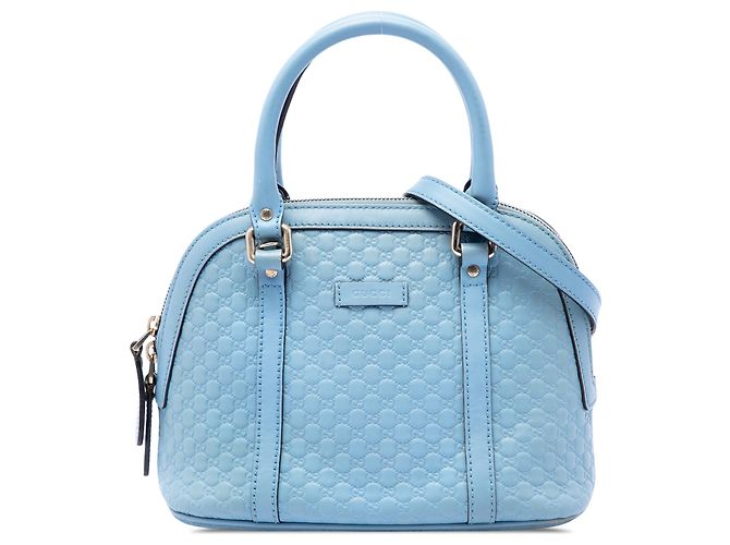 Bolsa Dome Mini Microguccissima Azul Gucci Azul claro