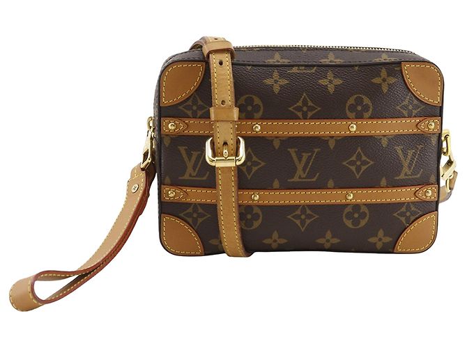Pochette Louis Vuitton Brown Monogram Legacy Soft Trunk Marrone